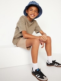 View large product image 3 of 4. Linen-Blend Shorts for Boys (At Knee)