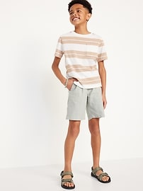 View large product image 3 of 4. Knee Length Linen-Blend Shorts for Boys