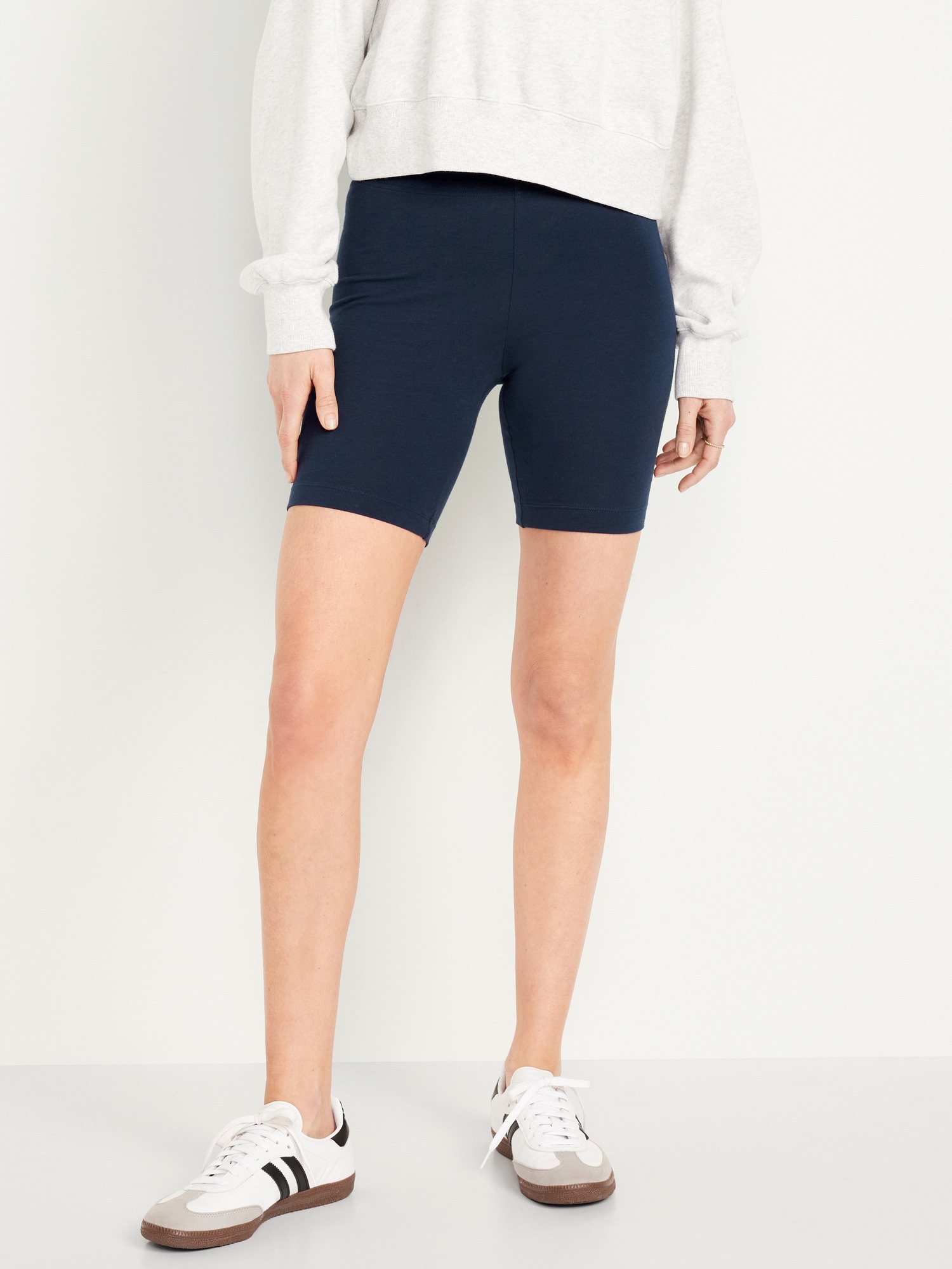 Old Navy High Waisted Jersey Biker Shorts for Women -- 6-inch