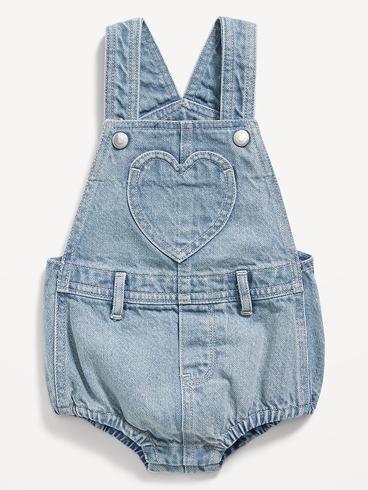 View large product image 2 of 2. Printed Jean Shortall Romper for Baby
