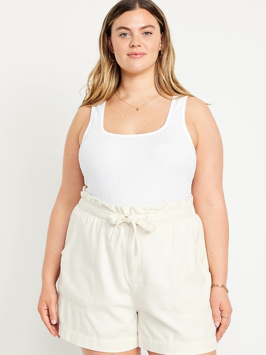 Image number 7 showing, Square-Neck Textured Tank Top