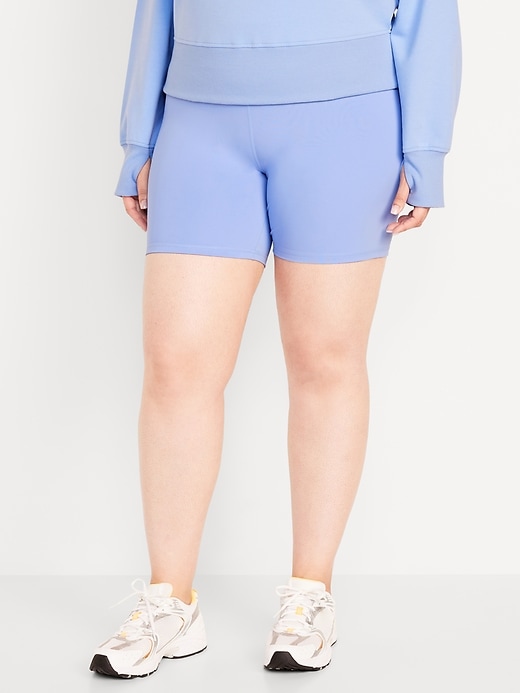 Image number 7 showing, High-Waisted PowerSoft Biker Shorts -- 6-inch inseam