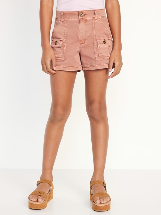 View large product image 1 of 5. Cargo-Pocket Twill Shorts for Girls