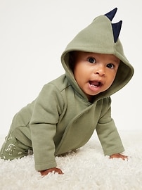 Image number 1 showing, Unisex 3-Piece Dino-Print Layette Set for Baby