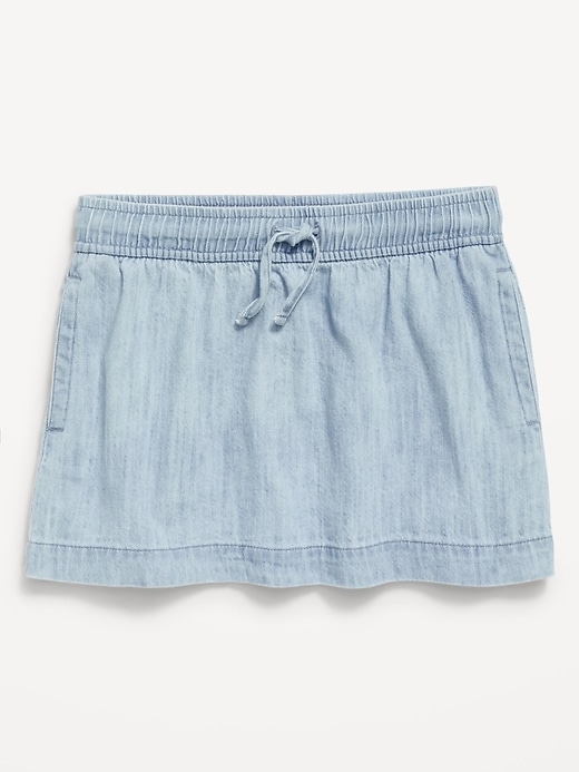 View large product image 1 of 2. Chambray Drawstring Skirt for Girls