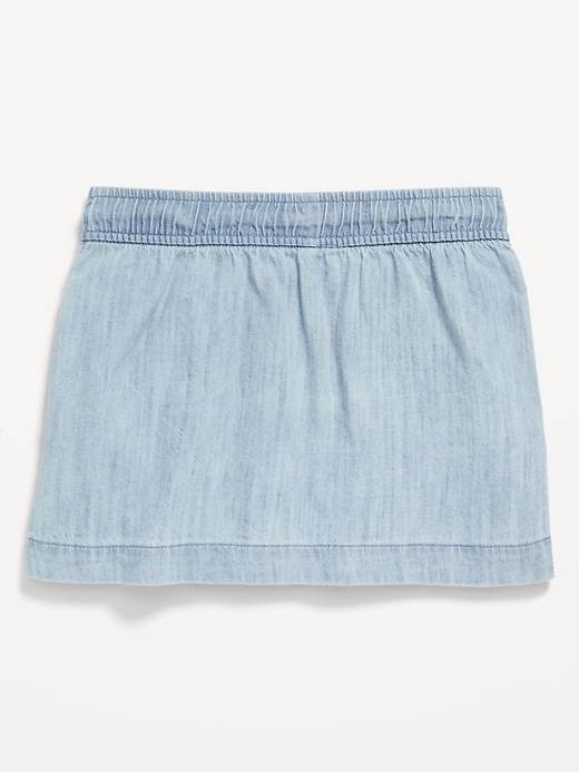 View large product image 2 of 2. Chambray Drawstring Skirt for Girls
