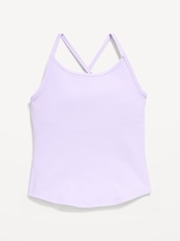 View large product image 3 of 5. PowerSoft Fitted Cross-Back Tank Top for Girls
