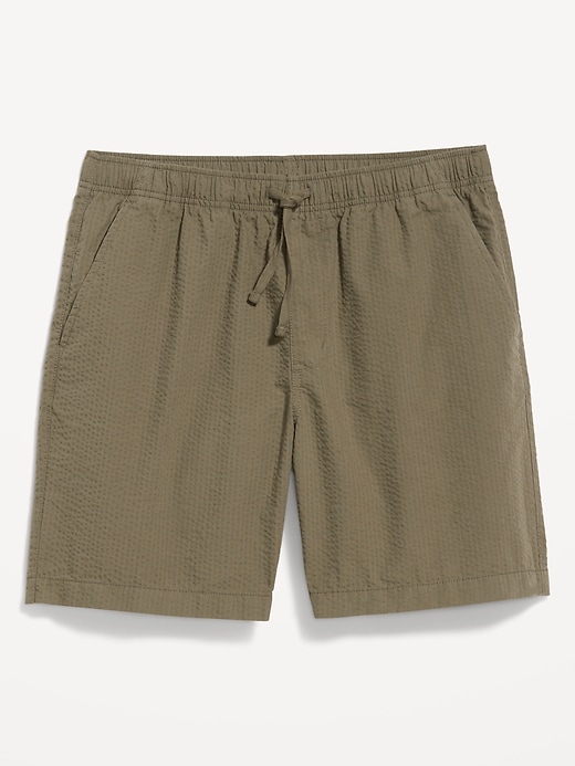 Image number 5 showing, Seersucker Jogger Shorts -- 7-inch inseam