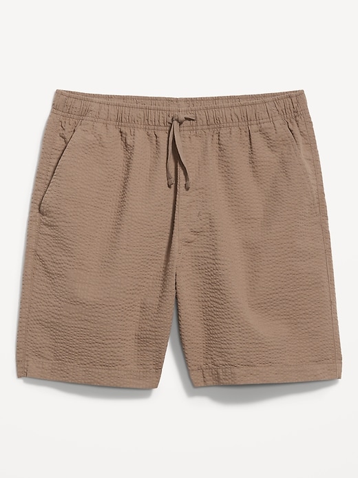Image number 3 showing, Seersucker Jogger Shorts -- 7-inch inseam