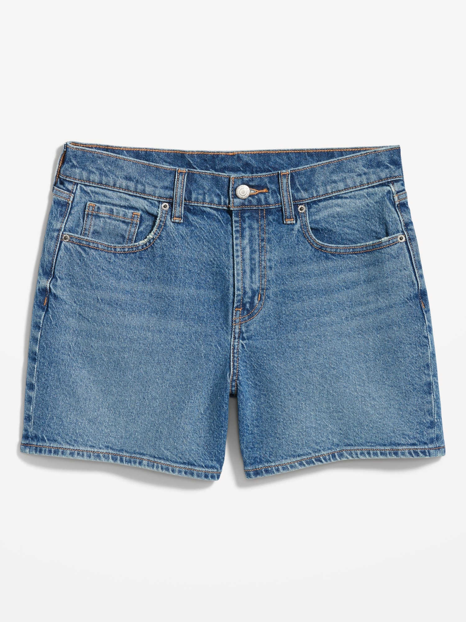 High-Waisted Baggy Dad Jean Shorts -- 5-inch inseam | Old Navy