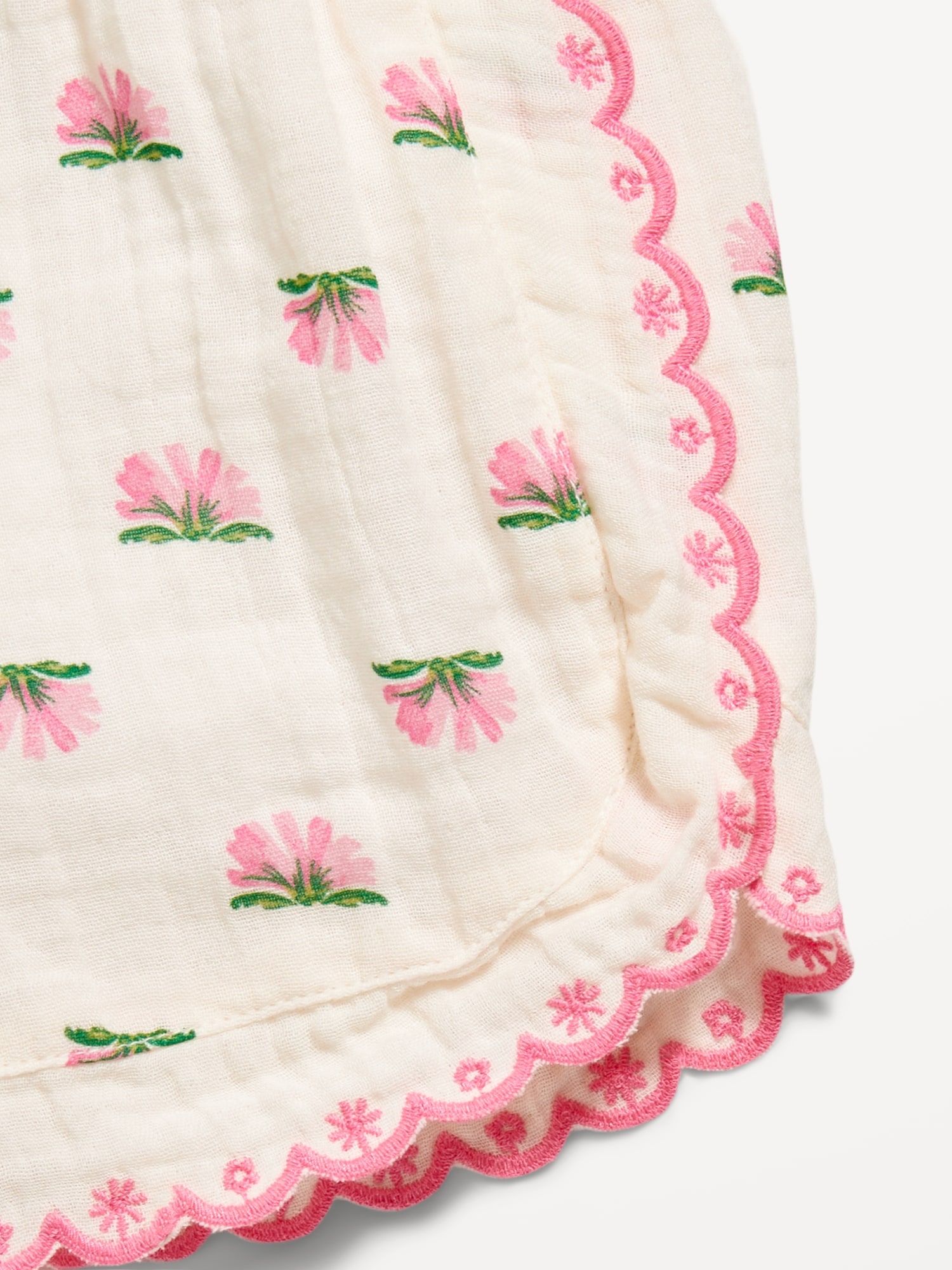 Double-Weave Embroidered-Trim Shorts for Girls | Old Navy