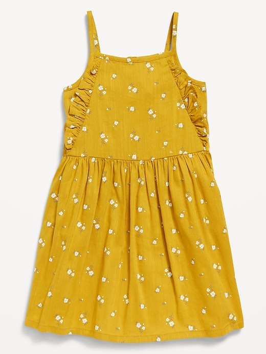 View large product image 1 of 1. Printed Sleeveless Ruffle-Trim Dress for Toddler Girls
