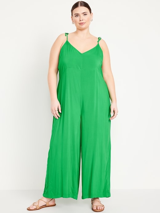 Image number 6 showing, Sleeveless Wide-Leg Jumpsuit