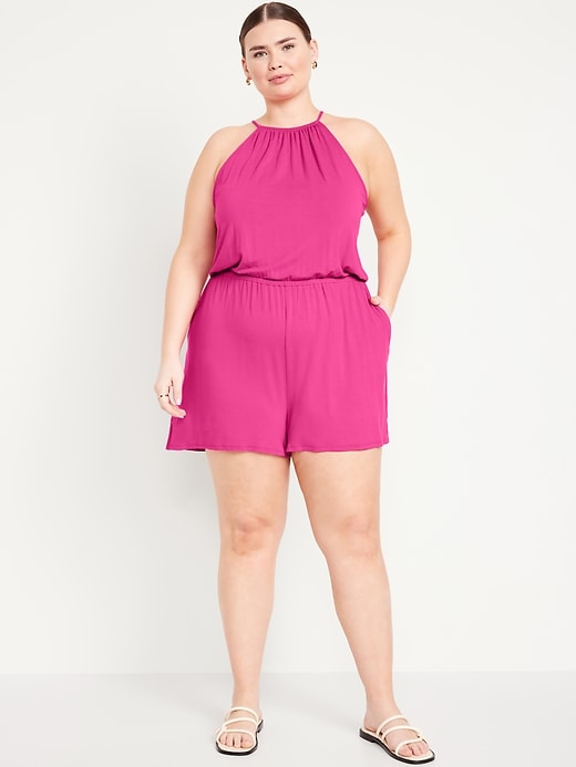 Image number 4 showing, Sleeveless Romper -- 3-inch inseam