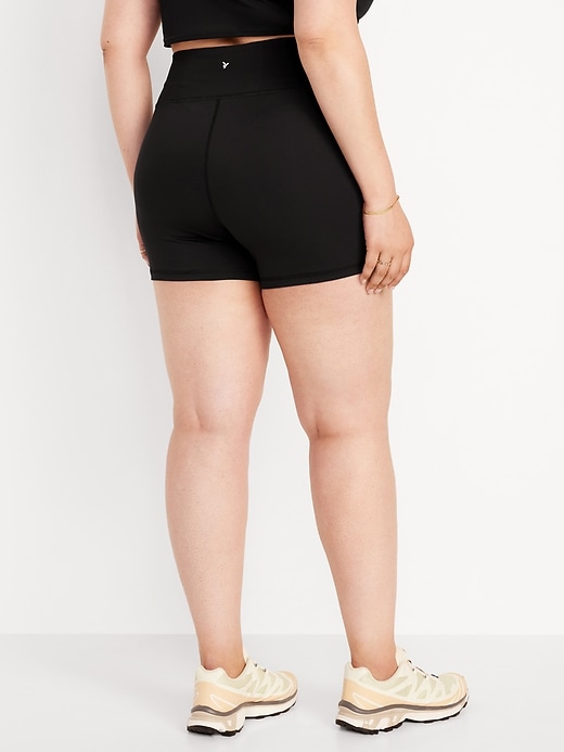 Image number 8 showing, High-Waisted PowerSoft Biker Shorts -- 4-inch inseam
