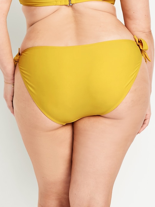 Image number 8 showing, Mid-Rise Side-Tie Bikini Swim Bottoms