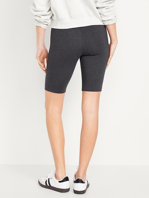 Image number 2 showing, High-Waisted Biker Shorts -- 10-inch inseam