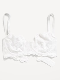 View large product image 4 of 8. Lace Underwire Balconette Bra