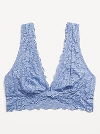 View large product image 4 of 8. Lace Front-Close Bralette Top