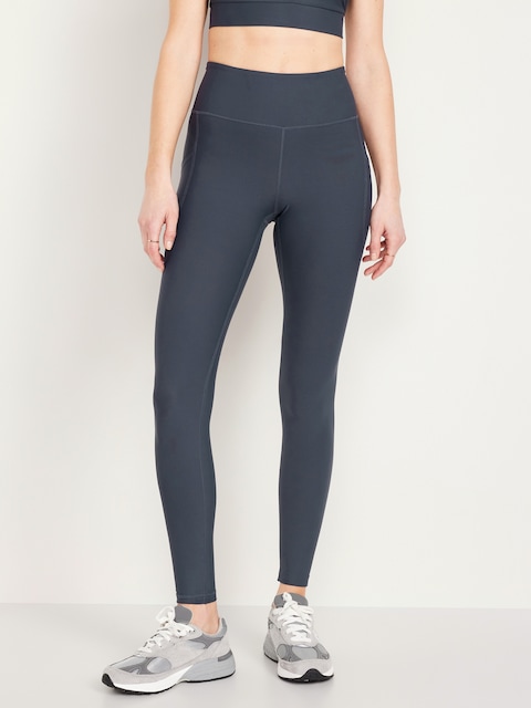 High-Waisted PowerSoft Full-Length Pocket Leggings - Dusk Navy