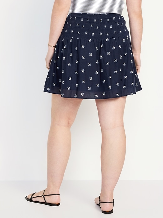 Image number 6 showing, Smocked-Waist Mini Skirt