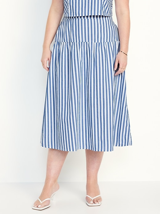 Image number 5 showing, Dropped-Waist Midi Skirt