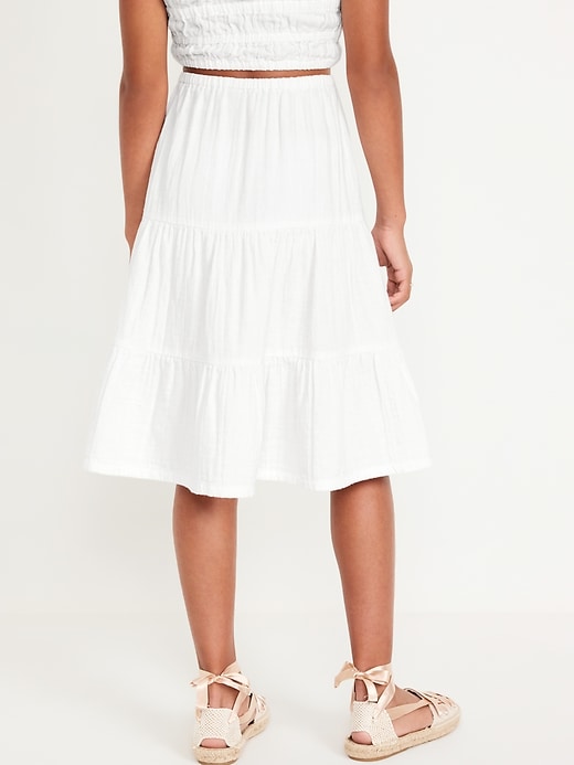 View large product image 2 of 5. Tiered Midi Skirt for Girls