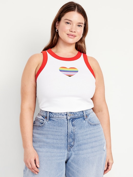 Image number 7 showing, Graphic Crop Tank Top