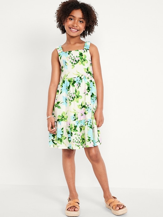 Printed Sleeveless Tiered Dress for Girls | Old Navy
