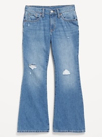 View large product image 4 of 4. High-Waisted Super Baggy Flare Jeans for Girls