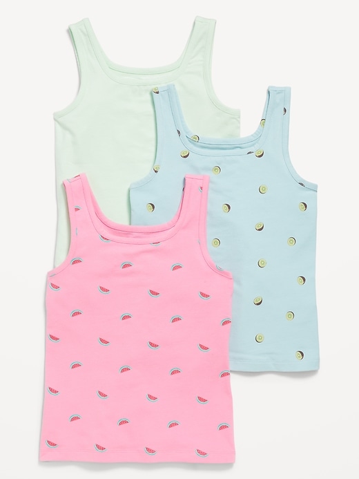 View large product image 1 of 1. Fitted Tank Top 3-Pack for Girls