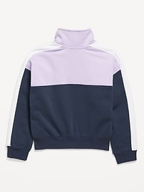 View large product image 4 of 4. Long-Sleeve Quarter Zip Sweatshirt for Girls