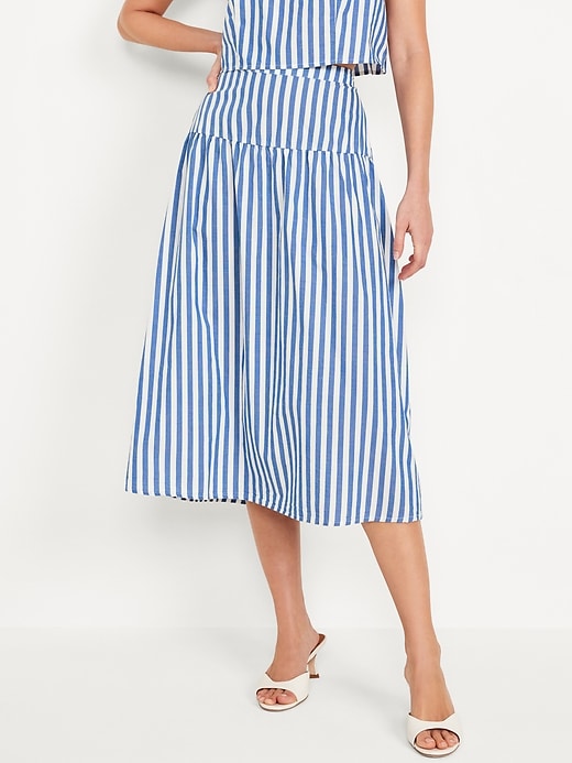Image number 1 showing, Dropped-Waist Midi Skirt