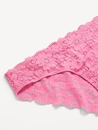 View large product image 3 of 8. Mid-Rise Lace Bikini Underwear