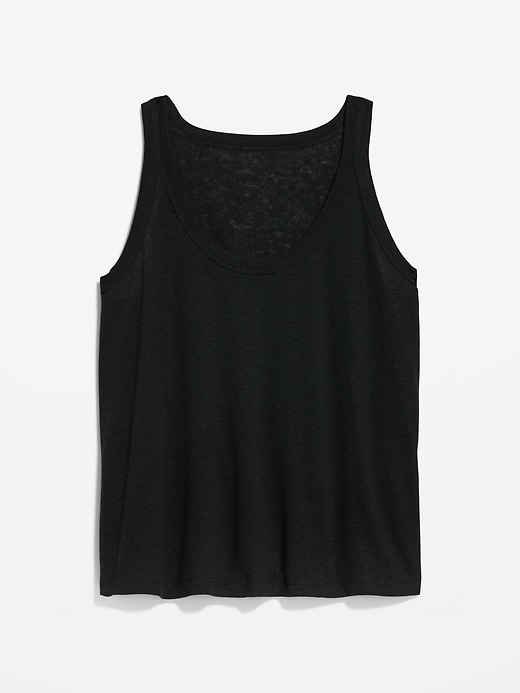 Image number 8 showing, Sleeveless Linen-Blend Top