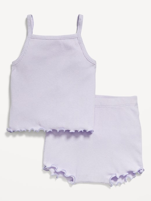 View large product image 1 of 1. Rib-Knit Cami and Shorts Set for Baby