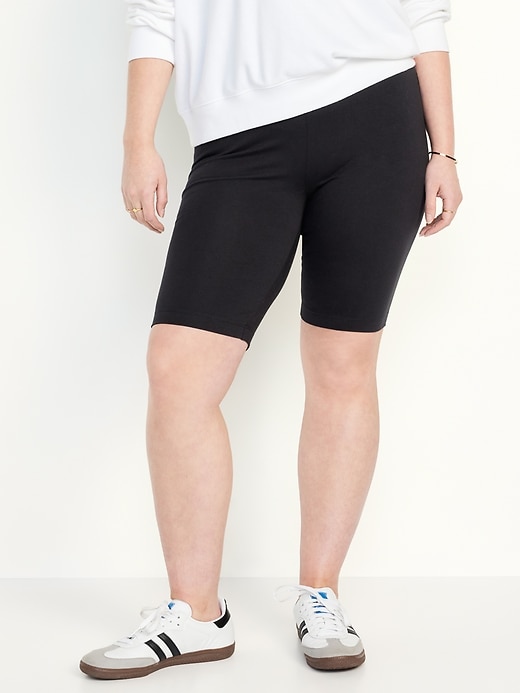Image number 5 showing, High-Waisted Biker Shorts -- 10-inch inseam