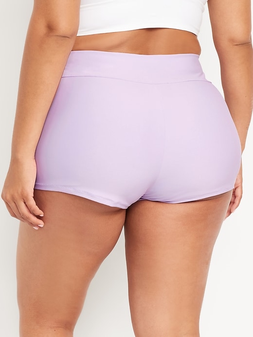 Image number 8 showing, High-Waisted Swim Shorts -- 2-inch inseam