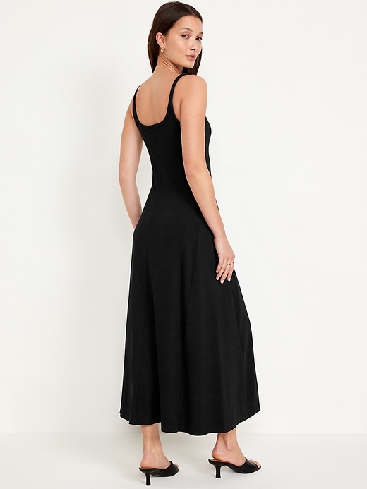 Image number 2 showing, Fit & Flare Rib-Knit Maxi Dress