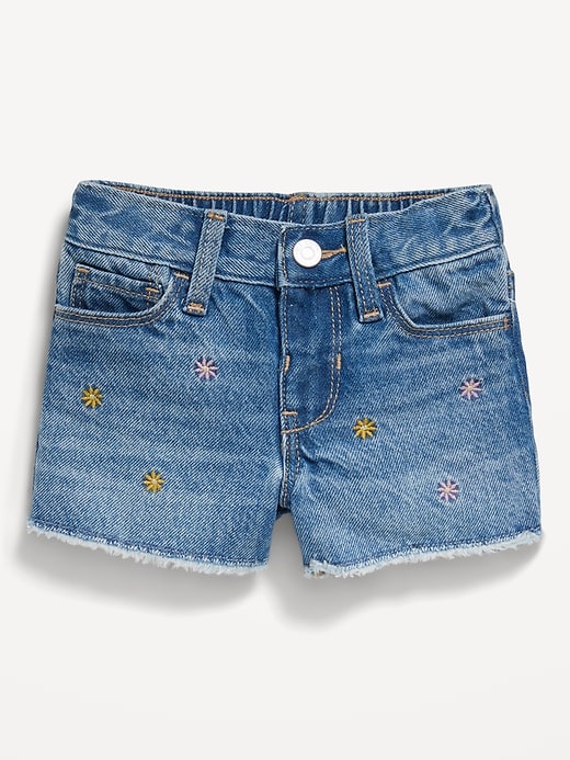 View large product image 1 of 2. Frayed-Hem Jean Shorts for Baby