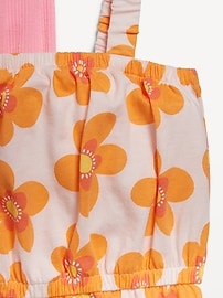 View large product image 3 of 4. One-Shoulder Printed Ruffle-Trim Swim Set for Toddler Girls