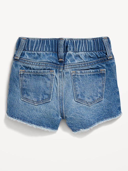 View large product image 2 of 2. Frayed-Hem Jean Shorts for Baby