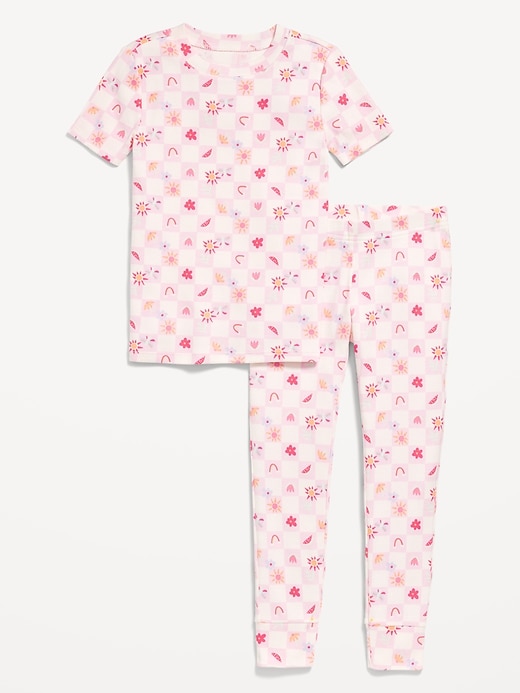 View large product image 2 of 4. Printed Snug-Fit Pajama Set for Girls