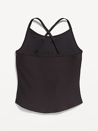 View large product image 4 of 5. PowerSoft Fitted Cross-Back Tank Top for Girls