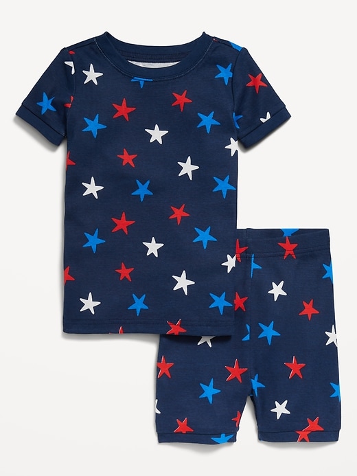 View large product image 1 of 2. Unisex Snug-Fit Printed Pajama Set for Toddler & Baby