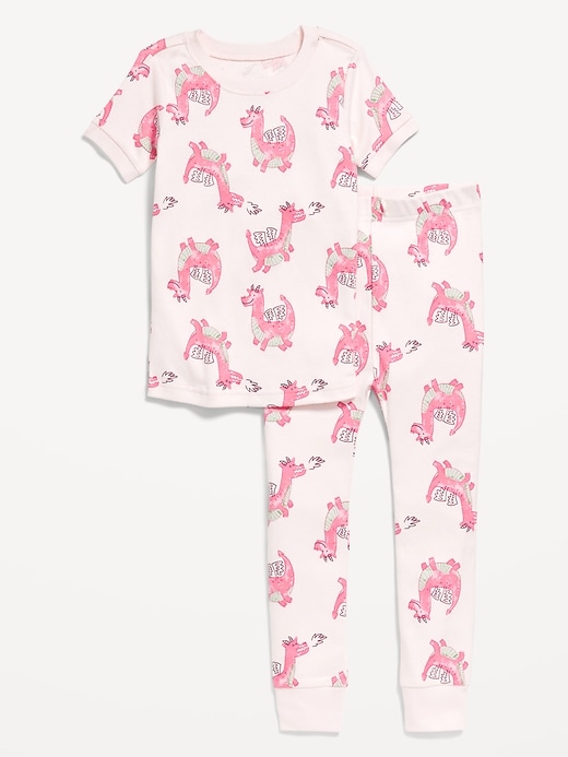 View large product image 1 of 2. Unisex Printed Snug-Fit Pajama Set for Toddler & Baby