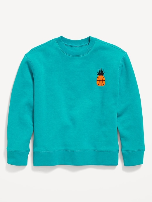 View large product image 2 of 4. Long-Sleeve Crew-Neck Sweatshirt for Boys