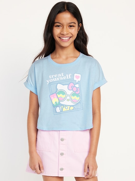 View large product image 1 of 3. Dolman-Sleeve Licensed Graphic T-Shirt for Girls