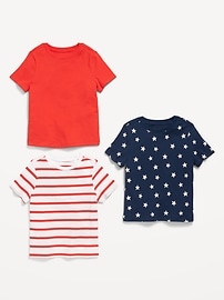 View large product image 3 of 3. Unisex Solid T-Shirt 3-Pack for Toddler