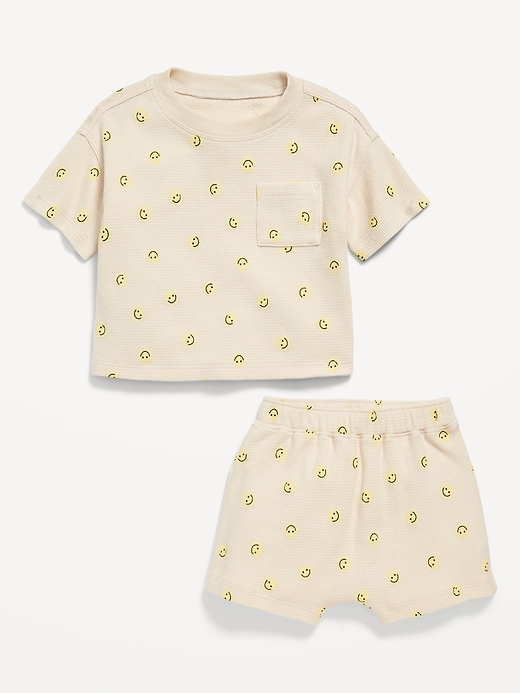 View large product image 2 of 3. Short-Sleeve Pocket T-Shirt and Shorts Set for Baby